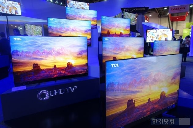 TCL의 QUHD TV/사진=이진욱 기자