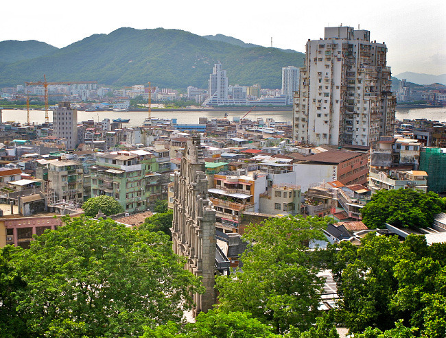 몬테 요새에서 바라본 마카오 시내.