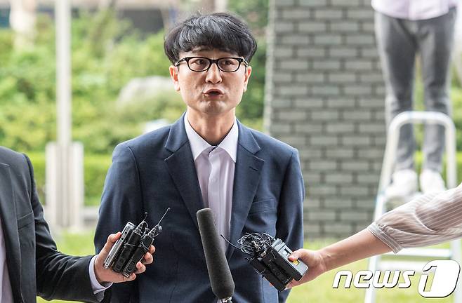 문재인 대통령 아들 문준용씨의 채용 특혜 제보 조작 사건에 연루된 것으로 알려진 이준서 전 국민의당 최고위원. . © News1 성동훈 기자