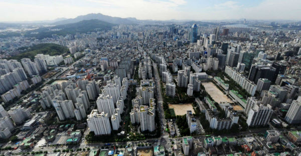 서울시 강남구 역삼동을 하늘에서 본 모습./ 네이버 항공뷰 캡처