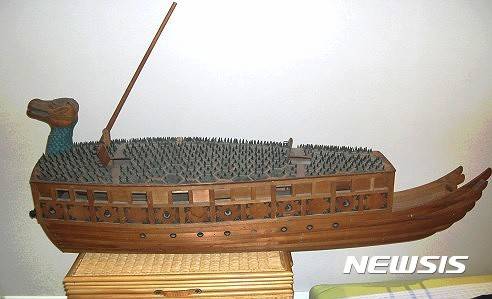 【서울=뉴시스】 헐버트 거북선 모형