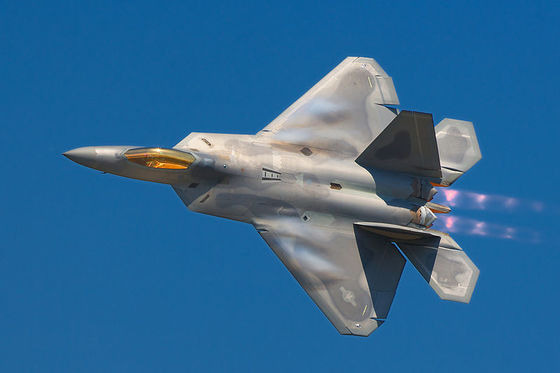 미 공군 스텔스 전투기 F-22 랩터. [사진 미 공군]