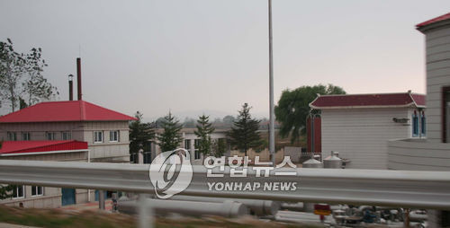 중국 단둥(丹東)시 마스(馬市)에 있는 대북송유관 가압시설.[연합뉴스 자료사진]