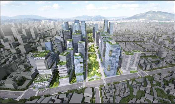 지난 7월 서울시가 공개한 세운재정비촉진지구 전체 조감도. 서울시 제공