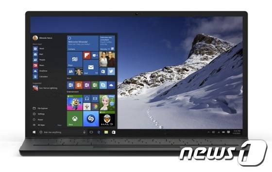 윈도10의 시작 메뉴(사진제공=한국마이크로소프트)© News1 2015.06.01/뉴스1 © News1