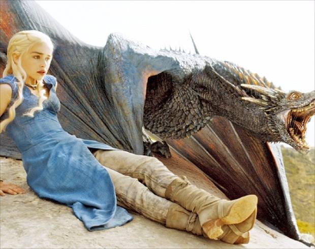 LG유플러스에서 방영하고 있는 미국 드라마 ‘왕좌의 게임’.