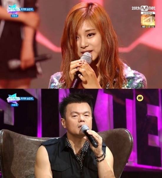 식스틴 종영, 박진영 `트와이스` 최종 멤버에 쯔위 선정 [사진  Mnet ‘식스틴’  방송 캡처]