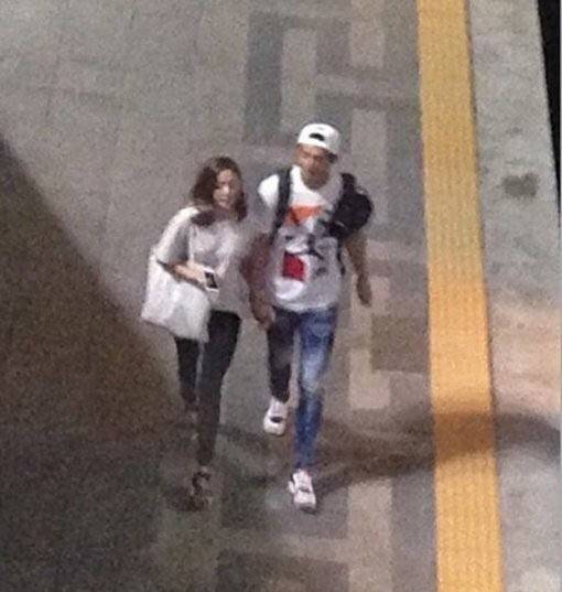 [채수빈 구자욱. 사진=온라인 커뮤니티 캡처]