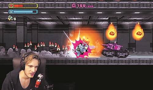 스웨덴 출신 펠릭스 셸버그(26)가 유튜브 채널 ‘퓨디파이’에서 컴퓨터 게임 중계를 하고 있다. 퓨디파이는 세계에서 가장 구독자 수가 많은 유튜브 채널이다.유튜브 영상 캡처