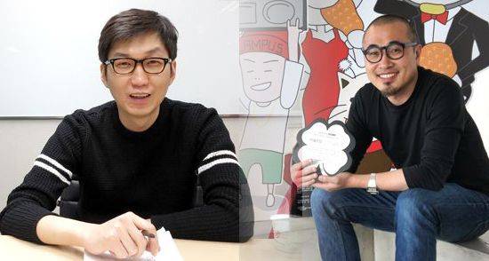 나제원 요기요 대표(왼쪽), 김봉진 배달의민족 대표.