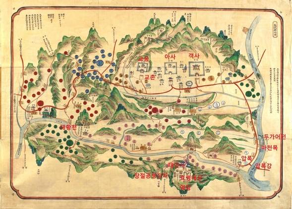 곡성현지도(谷城縣地圖, 규10509), 조선후기 지방지도, 서울대 규장각 한국학연구원 소장