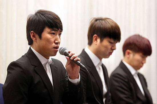 ⓒ연합뉴스 : 개그팀 ‘옹달샘’은 팟캐스트에서 여성혐오 개그를 해 논란이 되자 사과했다.