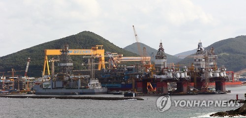 대우조선해양. <<연합뉴스 자료사진>>