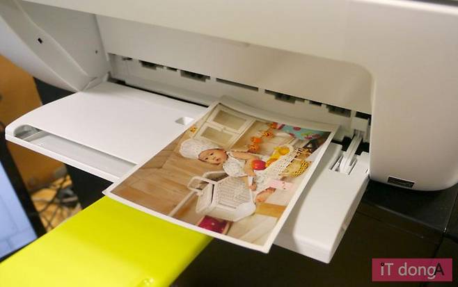 사진 전용지를 이용한 이미지 출력