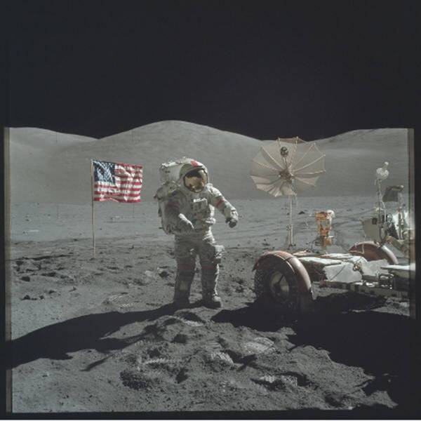 아폴로 달착륙 프로그램의 마지막 활동. 1972년 12월 13일 이래로 아무도 달을 밟은 사람은 없다.사진=나사