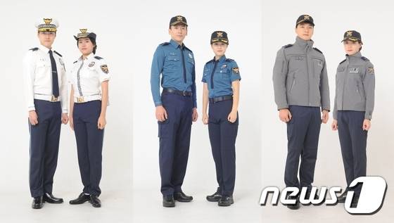 (왼쪽부터) 교통 근무복, 외근 근무복, 점퍼.© News1
