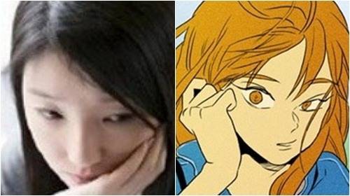 ['치즈인더트랩' 작가 순끼, 웹툰 주인공 홍설. 사진=네이버 프로필/ 웹툰 캡처]