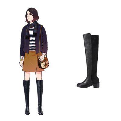 굵은다리-롱부츠