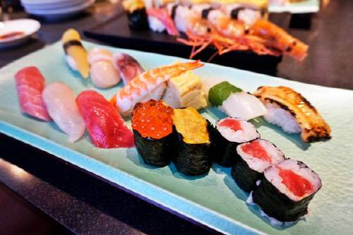 도쿄 스시잔마이 본점의 스시.