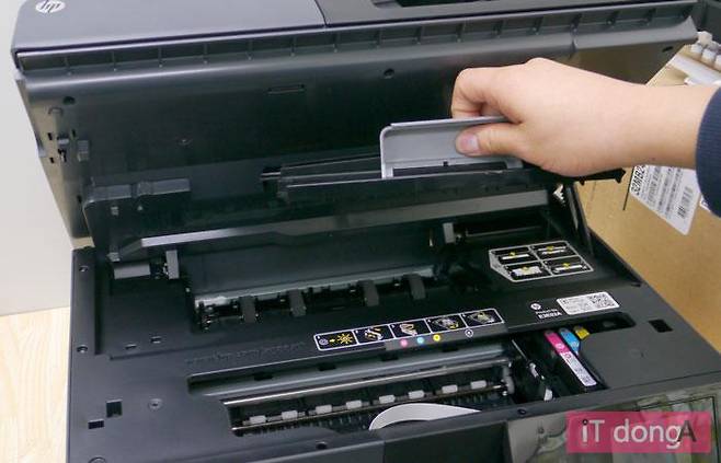 상단 커버 개방