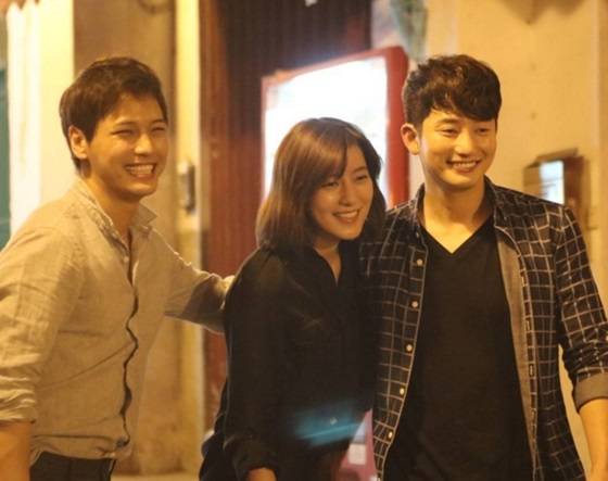 지일주(왼쪽부터)와 최윤소, 박시후 / 사진제공=지일주 인스타그램