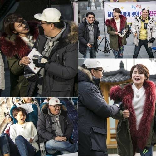 [썸기류가 포착된 '1박2일' 속 데프콘과 장도연. 사진제공 = '1박2일' 공식 페이스북]