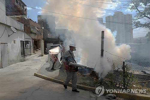 베네수엘라 방역 장면(AFP=연합뉴스 자료사진)