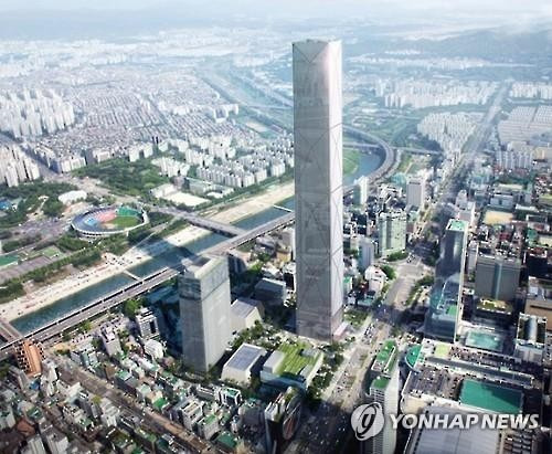 (서울=연합뉴스) 서울 삼성동 옛 한국전력 부지에 2021년까지 105층짜리 현대자동차 신사옥과 컨벤션센터 등 대규모 마이스(MICE) 단지가 들어선다.  서울시와 현대차는 사전협상을 6개월만에 마무리하고 도시계획 변경, 건축 인·허가 등 본격 개발 절차를 밟아 내년 초 착공한다고 17일 발표했다. 그림은 조감도. 2016.2.17 << 서울시 제공 >>