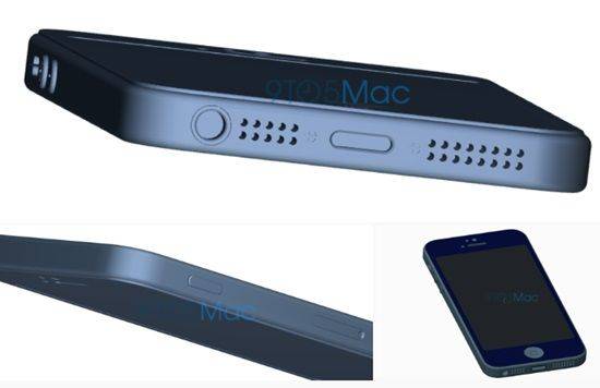 아이폰5se 디자인 도면으로 알려진 이미지.