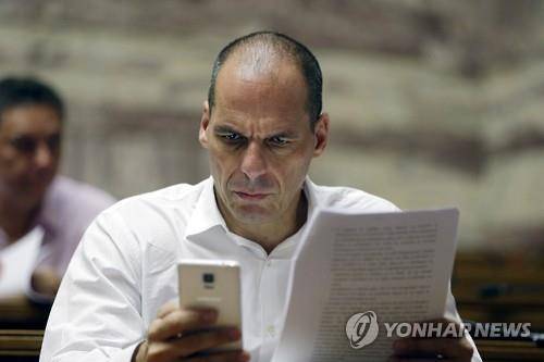 바루파키스 전 그리스 재무장관 (AP=연합뉴스DB)