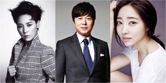 왼쪽부터 전미선, 선우재덕, 전지안