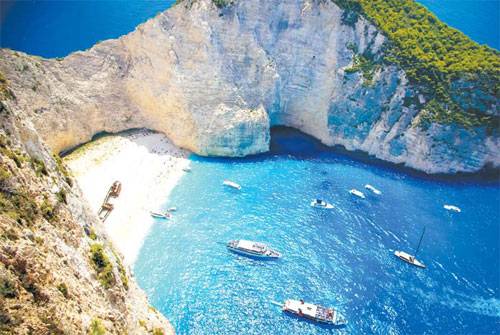 그리스 자킨토스 나바지오 비치