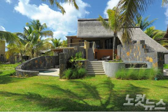 뜨루오비슈 리조트의 풀빌라 객실 외관(사진=드림아일랜드 제공)