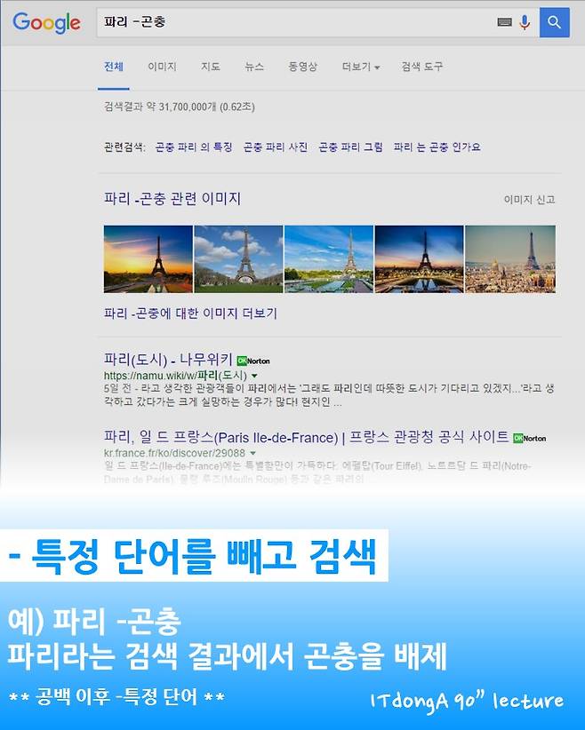 연산자를 이용한 구글 고급 검색