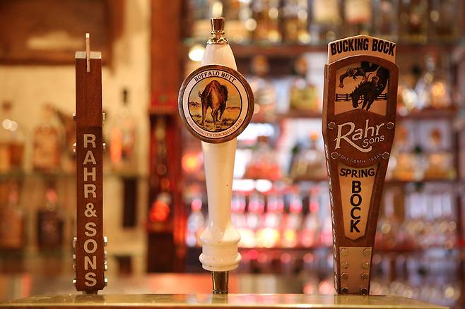 에이치3 바에서 탭(Tap)으로 즐길 수 있는 맥주들.