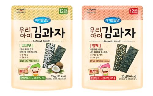 ‘아기밀냠냠 우리아이 김과자’ 2종