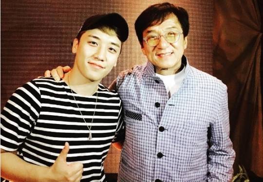 승리(왼쪽)와 성룡 / 사진출처=승리 인스타그램