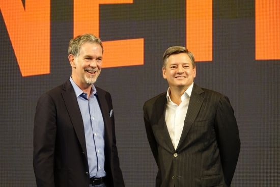 리드 헤이스팅스 최고경영자(CEO)와 테드 사란도스 최고콘텐츠책임자(CCO)