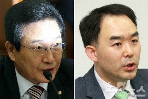 더민주 변재일 정책위의장, 국민의당 채이배 의원 (사진=자료사진)