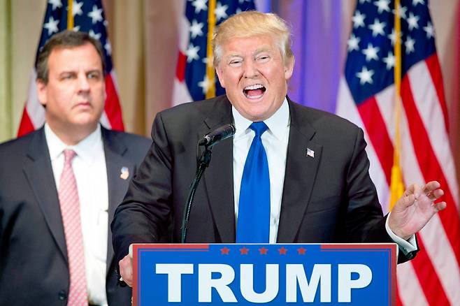 이민자에 대한 혐오, 여성 혐오성 발언 등 막말을 서슴치 않고 던지는 미 대선후보 도널드 트럼프. [사진=AP=뉴시스]