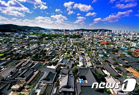 전주 한옥마을 전경 © News1