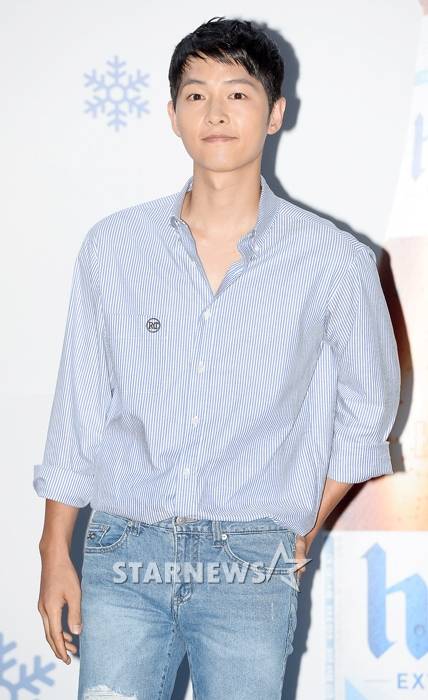 [★포토]송중기, '셔츠에 청바지만 입어도 완벽해'