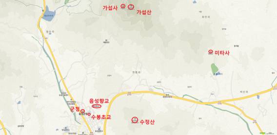 음성 위치. 네이버 지도 참조