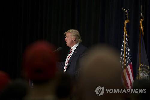 지난 6일 유세하는 미국 공화당 대선후보 도널드 트럼프 (AFP=연합뉴스 자료사진)