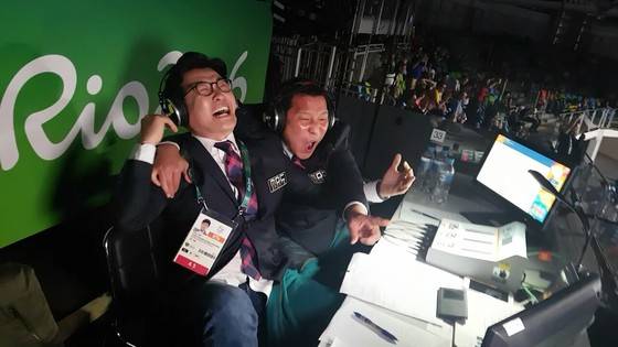 김성주가 박상영 선수 금메달 소식에 축하를 아끼지 않았다. © News1star/ 티핑엔터테인먼트