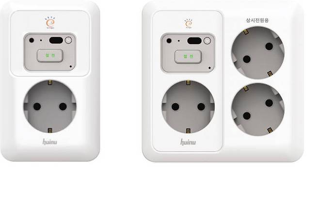 창신정보통신의 대기전력 차단 매립형 콘센트
