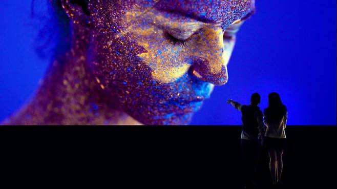 마이크로LED 기술을 활용한 소니의 상업용 디스플레이. 소니는 지난 6월 미국에서 마이크로LED 디스플레이를 공개했다(자료: 소니).