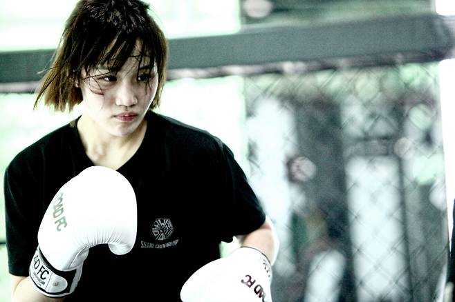 ▲ 김해인은 로드FC 데뷔전 준비에 한창이다. ⓒ로드FC