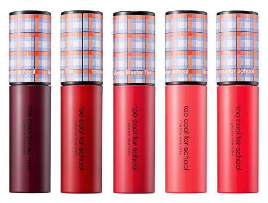 체크 글로시 블라스터 틴트 12호 레드 드래곤, 13호 포터리 레드, 14호 드라이 피오니, 15호 블리스 코랄, 16호 블루밍 달리아