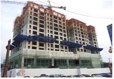 원주시 우산동에 있는 주상복합 공사현장. 공정률 30%까지 공사가 이뤄진 뒤 2009년 이후로 방치돼 있다. [사진=국토부]